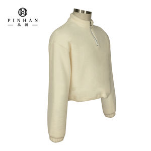 Automne et hiver nouvelle laine d'agneau coton veste femmes veste décontractée tendance américaine col montant <span class=keywords><strong>pull</strong></span> femmes coton veste - Product Image 6