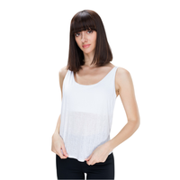 Débardeur de sport léger pour femme grande taille avec logo personnalisé, deux-en-un, soutien-gorge intégré, dos nu, coupe classique, respirant