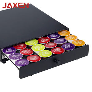 Soporte para 36 Cápsulas <span class=keywords><strong>Dolce</strong></span> <span class=keywords><strong>Gusto</strong></span>, Cajón <span class=keywords><strong>de</strong></span> Almacenamiento <span class=keywords><strong>de</strong></span> Cápsulas <span class=keywords><strong>de</strong></span> Café <span class=keywords><strong>de</strong></span> Metal con Ruedas, en Existencia - Product Image 5