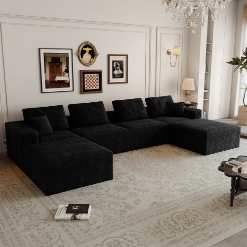 Negro + Espuma + 6 Asientos + Espuma