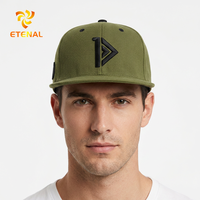 Casquette Snapback Sportive Personnalisable avec Logo, Nouveau Style, Broderie 3D, 6 Panneaux, Motif Feuille Tropicale, Tissu Jersey, Extérieur, 100% Coton