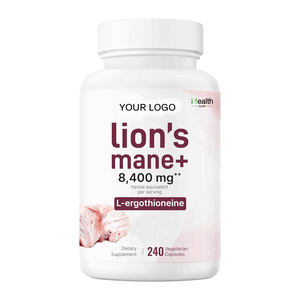 Professional 8400mg L Ergothioneine Capsules OEM Gluten Free Mushroom Extract <b>Antioxidant</b> Joint Support Liver <b>Health</b> <b>Supplements</b> - Product Image 1