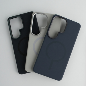 Étui de téléphone en silicone liquide avec cadre d'objectif en métal S009 pour Samsung S24 S25 S26 Ultra, étui de téléphone en silicone magnétique pour iPhone - Product Image 6