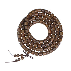 Pulsera de Sándalo con 108 Cuentas en Forma de Barril, Joyería Unisex para Ceremonias Religiosas, Origen Hangzhou - Product Image 2
