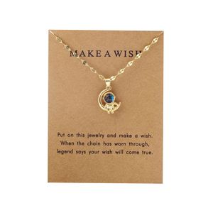 Squisita <span class=keywords><strong>collana</strong></span> di luce del pianeta del cielo stellato lussuosa catena della clavicola con stelle e Design della luna per Versatile S - Product Image 6