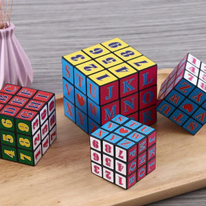 Jiyangwa Cube de Rubik 3x3 avec chiffres et lettres, jouet éducatif pour enfants de 5 à 14 ans, cube magique unisexe - Product Image 2