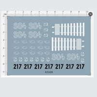 Autocollants de glissière d'eau NASA pour kits de modèles, autocollants 1/35 pour char allemand de la Seconde Guerre mondiale S04 - (63326)