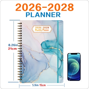 Tùy chỉnh 2026 máy tính xách tay chương trình nghị sự Hàng Ngày Hàng tuần hàng tháng xoắn ốc tổ chức A5 Lưu ý Sách lịch trình chương trình kế hoạch - Product Image 2