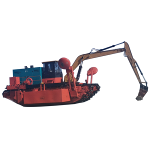 Drague de sable amphibie multifonctionnelle de Chine pour River Lake Lagoon Park Sea <span class=keywords><strong>Port</strong></span> avec pompe à noyau et composants de moteur - Product Image 1