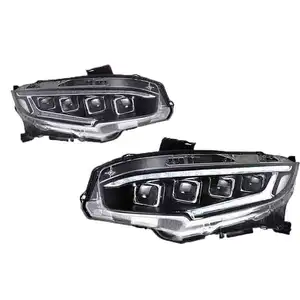 Beste Qualität Niedrig preis Auto Beleuchtung Karosserie Scheinwerfer Front LED Scheinwerfer Baugruppe geeignet für 16-21 Honda Civic 10. Generation