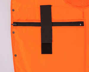 เสื้อกั๊กสะท้อนแสงสำหรับโรงงาน  พร้อมโลโก้  มาตรฐาน ANSI Class 1 EN 20471  ไซส์ S-4XL สำหรับงานรักษาความปลอดภัยและงานก่อสร้าง - Product Image 5