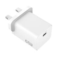 Adaptateur de chargeur mural rapide USB-C GaN 65W PD pour téléphone portable et écouteurs avec certification CE