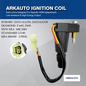 ARKAUTO JDM Ignition Coil Pack 22433-AA330 22433AA330 F-645 <strong>F645</strong> MIC2001 for SUBARU Forester Impreza Legacy Cable Length 265 mm - Product Image 4