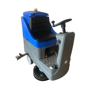 860 modello lavapavimenti elettrico Auto Ride On Road Cleaning Machine 400W Work 5-6h Street Industrial Factory Scrubber