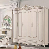 Europäische Royal Luxury Cali King Size Schlafzimmermöbel-Sets Modernes italienisches Glas Big Complete Bed Room Set für Mädchen
