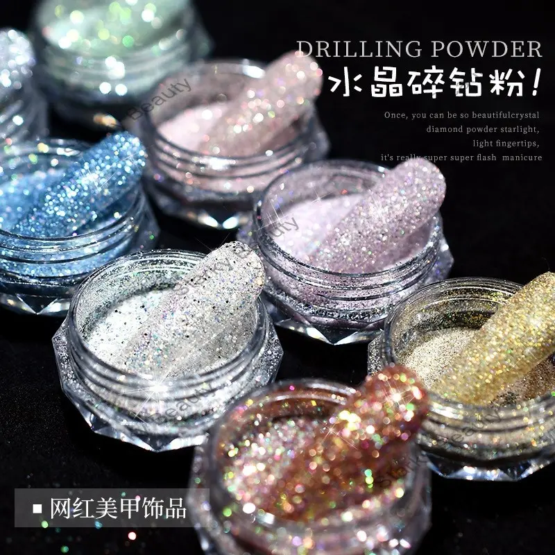 new product ideas 2023 Nail crystal broken nail sequins explosion flash mixed micro diamond powder