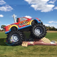 Personnalisé gonflable Grave digger monstre camion rebond maison sautant château gonflable