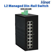 Switch Ethernet Industrial Gigabit de 16 Puertos para Riel DIN, Capa 2, 12-57VDC, EN50155 EN50121-4, Switch de Red Ferroviaria para Automatización