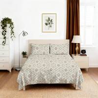 Parures de lit imprimées en Tencel avec taies d'oreiller à motif floral pastoral pour la maison