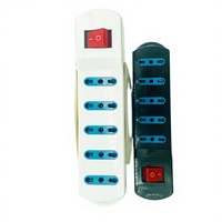 CONNEXION ÉLECTRIQUE italienne 16A taille 5 prises, prise de rangée de style italien à cinq positions Con I nterruttore