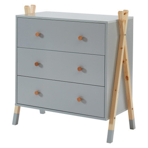 <strong>Contemporary</strong> Chest of <strong>Drawer</strong> Grey Chest of <strong>Drawers</strong> Melamine Chest of <strong>Drawers</strong> - Product Image 4