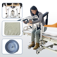 Lève-personne hydraulique manuel pour transfert de patients, avec support sous-aisselles, pour personnes handicapées et âgées, homologué CE