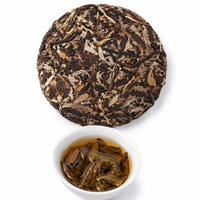 Thé Blanc du Yunnan en Galette, Thé Ancien des Grands Arbres, Shou Mei Vieilli, Thé Santé de Qualité Supérieure, Naturellement Vieilli, Doux et Pressé, Sachet de 100g