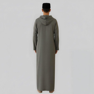 Malaysia Supplier <b>Women's</b> Casual Autumn Moden Pleated Hooded Ironless Breathable Knit Fabric <b>S</b>-5XL Raya 2025 Reliable Supply - Product Image 4