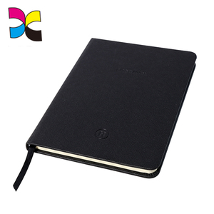 Vintage negro <span class=keywords><strong>de</strong></span> cuero <span class=keywords><strong>de</strong></span> diario cuaderno <span class=keywords><strong>de</strong></span> escritura con logotipo en relieve - Product Image 5