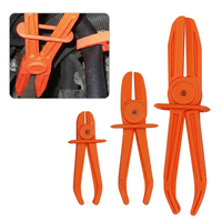 Kit d'outils 3pcs Flexible Nylon Hose Fuel Line Clamp Mixed Sizes Pince à pincer pour radiateur de frein automatique et liquide de refroidissement