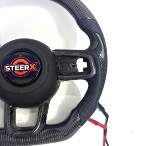 Volante de Fibra de Carbono Forjado y Calefactado con Luz LED de Cambio de Marcha, Ajuste Personalizado para <span class=keywords><strong>Jeep</strong></span> Wrangler JL 2018-2025 Gladiator JT <span class=keywords><strong>Rubicon</strong></span> Pick Up - Product Image 6