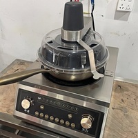 Friteuse à riz intelligente de fabrication industrielle, machine à faire sauter les aliments automatiquement pour les cantines scolaires