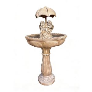 น้ำพุตกแต่งสวนรูปนกทำมือจากเรซิ่นไฟเบอร์กลาส ทนทานต่อสภาพอากาศ ใช้พลังงานแสงอาทิตย์ - Product Image 2