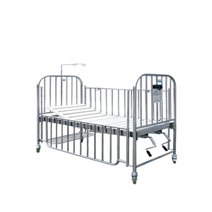 เตียงเด็กโรงพยาบาลสแตนเลส Joyful Abundance รุ่น SLV-4026S พร้อมราวกั้นสูง สำหรับการดูแลเด็ก - Product Image 2