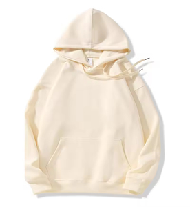 Liso sudaderas con capucha Unisex Heavyweight 100% algodón al por mayor personalizado Sudadera con capucha en blanco para los hombres - Product Image 1