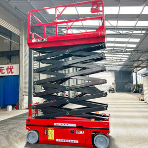 CE 4m 6m 8m 10m 12m 14m 16m 18m Kleine draagbare elektrische mobiele schaarlift op wielen voor werkplaats - Product Image 4