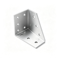 Plaque de fixation d'angle en forme de L à 5 trous, 90 degrés, pour routeur CNC, imprimante 3D