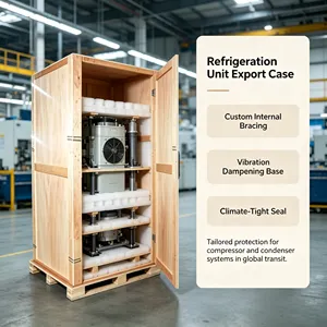 Port Lifting Special Plywood Wooden <b>Crate</b> Refrigeration Unit Complete Export Multi Layer Buffer Pressure Resistant Case - Product Image 5