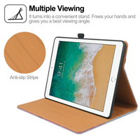Étui Bojin pour iPad 9,7 pouces 5e/6e génération 2018/2017, en cuir PU premium, avec support, fermeture magnétique, fonction veille automatique, fin et élégant