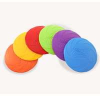 Unzerstörbare Gummi-Hundefrisbee Schwimmende Flugscheibe Interaktives Trainings-Kauspielzeug für Hunde Outdoor-Haustierzubehör Großhandel