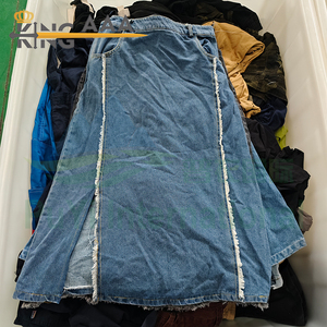 Faldas vaqueras largas <span class=keywords><strong>vintage</strong></span> <span class=keywords><strong>al</strong></span> por mayor, faldas de mezclilla, <span class=keywords><strong>ropa</strong></span> de segunda mano, vestidos casuales de mezclilla, pacas de <span class=keywords><strong>ropa</strong></span> usada para mujer - Product Image 2