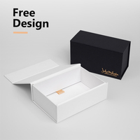 Boîte pliante magnétique de luxe avec logo personnalisé pour cosmétiques vêtements sweats à capuche boîtes d'emballage cadeau en papier carton avec ruban