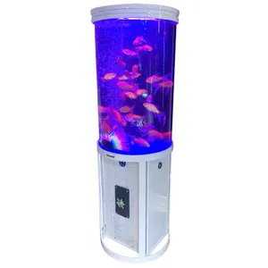 Aquarium Acryl rundes Aquarium Cylindrica Acryl Aquarium stehen für zu Hause Wohnzimmer