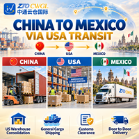 Transitaire Chine-Mexique via Chicago, États-Unis : Transport Multimodal Mer/Camion DDP Porte-à-Porte