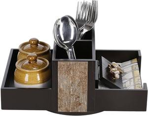 Organizador de Madera Natural Hecho en India para Papelería, Cosméticos y Decoración del Hogar Disponible para la Venta - Product Image 1