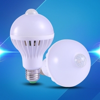 CANMEIJIA E27 7W 9W PIR Sensor de movimiento Bombillas inteligentes para el hogar Cocina Hotel Empresa Escalera Paso/Luz LED inteligente/Bombilla inteligente