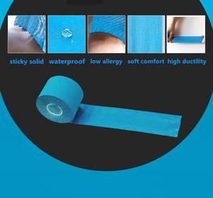 Gran Oferta personalizada 5cm precortada algodón rígido cuerpo adhesivo deporte Atlético impermeable Kt músculo Kinesiología cinta - Product Image 6