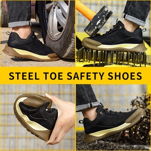Nouvelles chaussures <span class=keywords><strong>de</strong></span> sécurité à bout en acier, chaussures <span class=keywords><strong>de</strong></span> sécurité antidérapantes pour chantier - Product Image 2