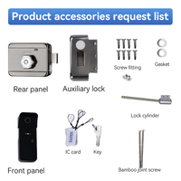Cerradura Inteligente NT01 para Huella Dactilar, Contraseña, Tarjeta IC, Desbloqueo por Aplicación Tuya para Puertas de Aluminio/Acero/Madera, Datos en la Nube