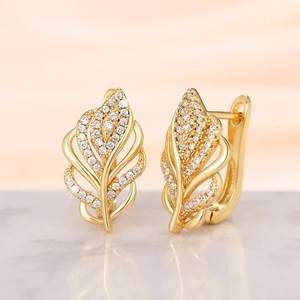 Wheat Leaf <b>Ear</b> <b>Cuff</b> <b>Earrings</b> For Women Nature Inspired Fashion <b>Ear</b> Jewelry - Product Image 6